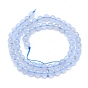 Natural Blue Chalcedony Beads Strands, Round