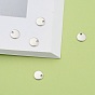 304 Stainless Steel Charms, Blank Stamping Tag, Flat Round, 6x0.5mm, Hole: 1mm