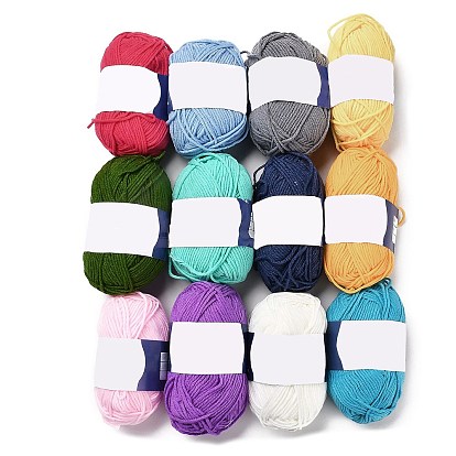 Milk Cotton Knitting Acrylic Fiber Yarn, 5-Ply Crochet Yarn, Punch Needle Yarn