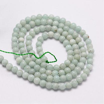 Natural Amazonite Beads Strands, Round