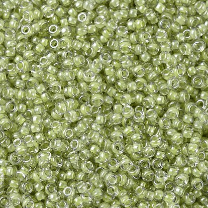 Perles rocailles miyuki rondes, perles de rocaille japonais, 11/0, couleurs intérieures lustrées