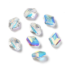 Glass Imitation Austrian Crystal Beads, Faceted, Bicone
