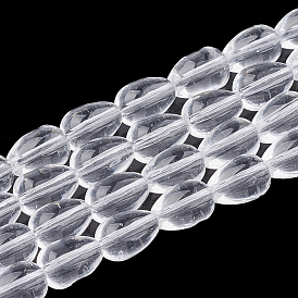 Chapelets de perles en verre, goutte