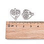 201 Stainless Steel Links Connectors, Tree of Life with Heart