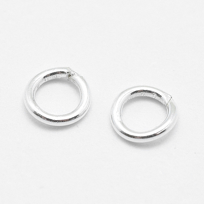 925 Sterling Silver Round Rings, Soldered Jump Rings, Closed Jump Rings