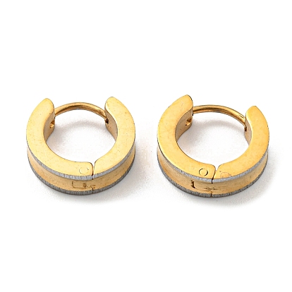 304 серьги-кольца из нержавеющей стали с текстурой, кольцо