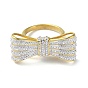 Revestimiento de iones (ip) 304 anillos de banda ancha de diamantes de imitación de acero inoxidable para mujer, lazo