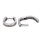 304 Stainless Steel Huggie Hoop Earrings, Horse Shoe
