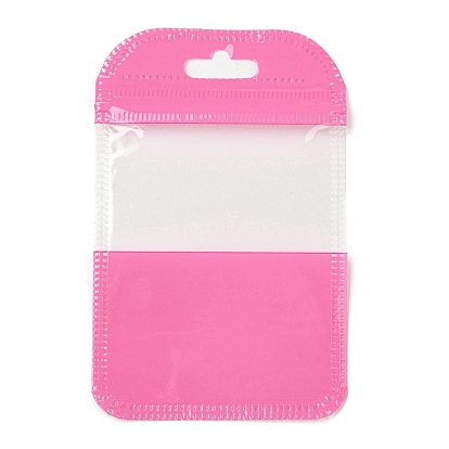 Plastic Packaging Zip Lock Bags, Top Self Seal Pouches, with Window, Rectangle