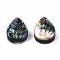 Natural Abalone Shell/Paua Shell Beads, Carved, Leaf