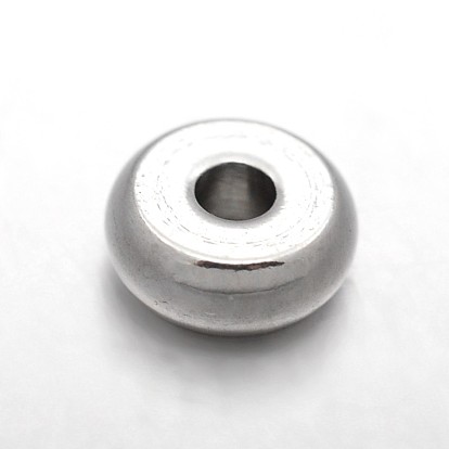 Rondelle 303 Stainless Steel Spacer Beads, 5x2mm, Hole: 1.2mm