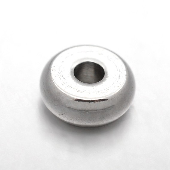 Rondelle 303 Stainless Steel Spacer Beads, 5x2mm, Hole: 1.2mm
