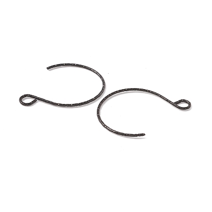 316 Surgical Stainless Steel Earring Hooks, with Horizontal Loops