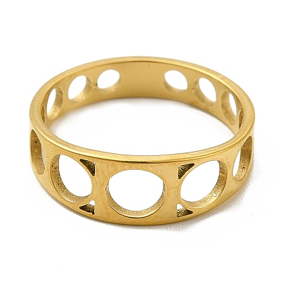 201 палец кольца из нержавеющей стали, полое круглое кольцо для женщин