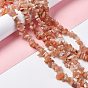 Natural Sunstone Chip Bead Strands, 5~8x5~8mm, Hole: 1mm, about 31.5 inch