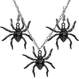 Exquisite and Bold Halloween Animal Jewelry Set - Earrings & Necklace for a Statement Look!