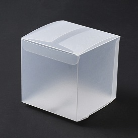 Boîtes en plastique transparent, carrée
