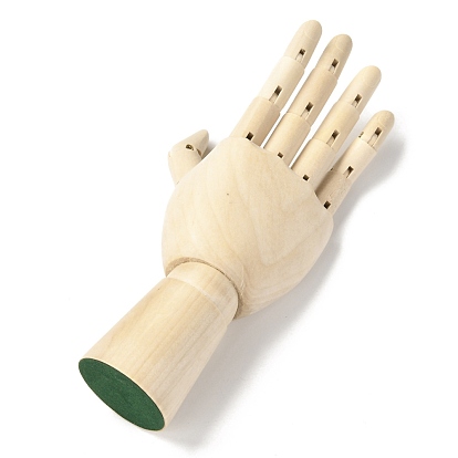 Maniquí de artista de madera, con dedos flexibles, palma