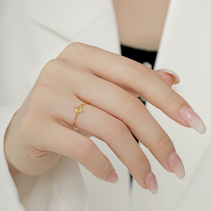 Золотое кольцо на палец с ромбом из кубического циркония, 925 кольцо из стерлингового серебра с камнем