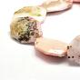 Natural Pink Opal Beads Strands, Faceted, Oval