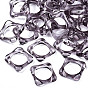 Transparent Acrylic Finger Rings, Square