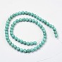 Natural Magnesite Beaded Strands, Round, Dyed & Heated