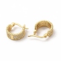 Серьги-кольца из прозрачного кубического циркония, украшения из латуни для женщин