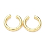Pendientes de anillo de latón chapado en rack para mujer, larga duración plateado, sin plomo y el cadmio