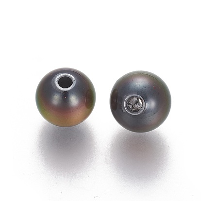 Non-magnetic Synthetic Hematite Beads, Round, Mirage Changing Color Mood Beads