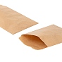 100 pcs 2 colores bolsas de papel kraft blanco y marrón, sin asas, bolsas de almacenamiento de alimentos