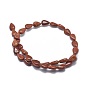 Synthétiques perles goldstone brins, larme