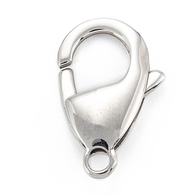 304 Stainless Steel Lobster Claw Clasps, Parrot Trigger Clasps