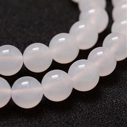 Natural Agate Bead Strands, Round