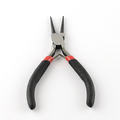 45# Carbon Steel Jewelry Plier Sets, including Wire Cutter Plier,Round Nose Plier, Side Cutting Plier, Bent Nose Plier and End Cutting Plier, 20x33.5x5.5cm, 5pcs/set