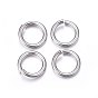 304 Stainless Steel Jump Rings, Open Jump Rings