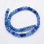 Natural Agate Beads Strands, Dyed & Heated, Cube