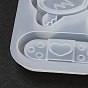 Medical Theme Shaker Mold, DIY Quicksand Jewelry Silicone Molds, Resin Casting Molds, For UV Resin, Epoxy Resin Jewelry Making, Heart & Adhesive Bandage & Syringe Shape
