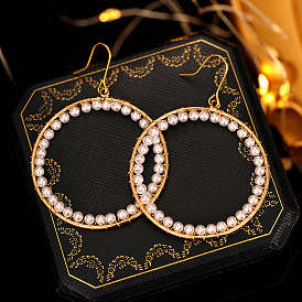Vintage Pearl Statement Earrings - Handcrafted, Elegant, Timeless, Fashionable, Versatile