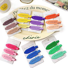 Candy Color Iron & Plastic Alligator Hair Clips, Bangs Clip for Women Girls