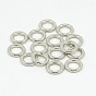 Alloy Round Rings, Soldered Jump Rings, Closed Jump Rings, Closed Jump Rings, Cadmium Free & Lead Free, Flat Round, 8mm In Diameter, 1.5mm Thick, Hole 4.5mm