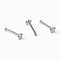 Star 304 Stainless Steel Nose Studs Nose Piercing Jewelry, 8.5mm, Pin: 1mm