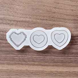 Shaker Molds, DIY Heart with Round Quicksand Silicone Molds, Resin Casting Molds, for UV Resin, Epoxy Resin Craft Making