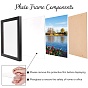 Wood Picture Frame, with Organic Glass, for Wall Hanging and Tabletop Display, Square