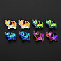 96Pcs Electroplate Glass Beads Strands, Faceted, Elephant