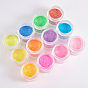 Nail Glitter Powder Shining Sugar Effect Glitter, Colorful Nail Pigments Dust Nail Powder, for DIY Nail Art Tips Decoration