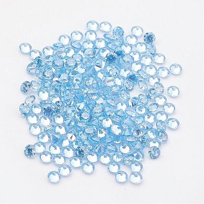 Aquamarine Cubic Zirconia Cabochons, Diamond Shape