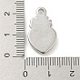 304 Stainless Steel Pendants, Sacred Heart Charm