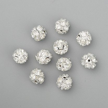 Rhinestone Beads, Grade A, Nickel Free, 12 Facets, Round, Clear