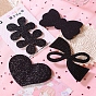 Nylon Magic Hair Pads, Hair Sticker Clip, Fringe Holder, Heart/Butterfly/Knotbow/Rectangle/Flower