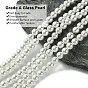 Eco-Friendly Glass Pearl Beads, High Luster, Grade A, Round